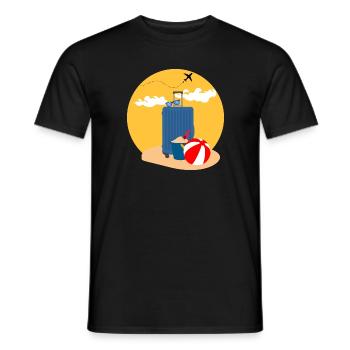 Reisen - Männer T-Shirt - Schwarz - Vorne - AI Model Male 178 light (178cm)