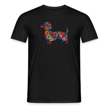 Teckel pour les femmes Propriétaires de teckels - T-shirt homme - noir - Devant - AI Model Male 178 light (178cm)