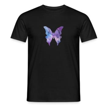 Galaxy Schmetterling - Männer T-Shirt - Schwarz - Vorne - AI Model Male 178 light (178cm)
