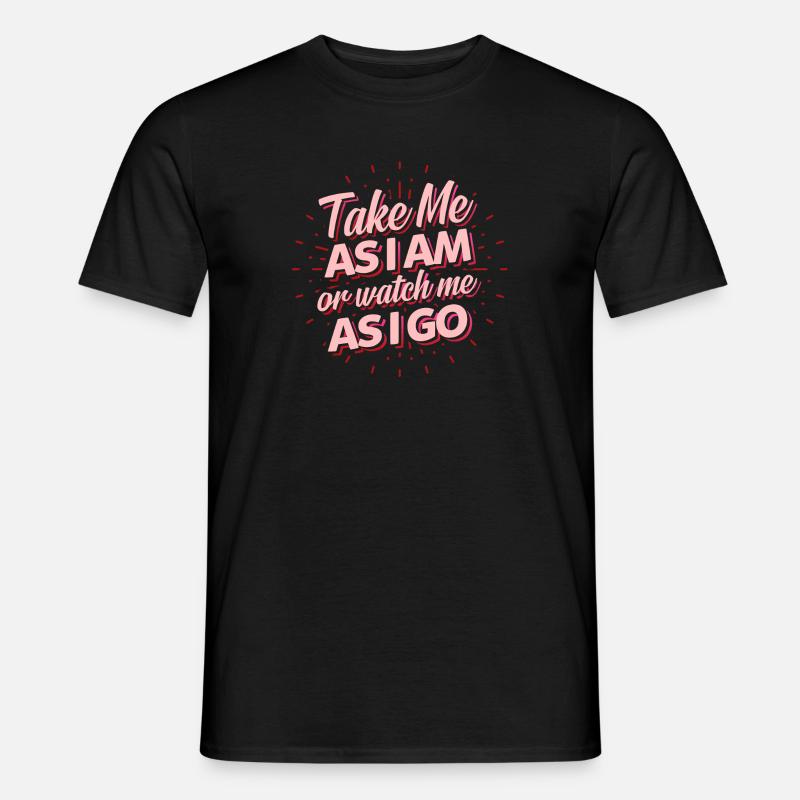 Take me - Männer T-Shirt - Schwarz