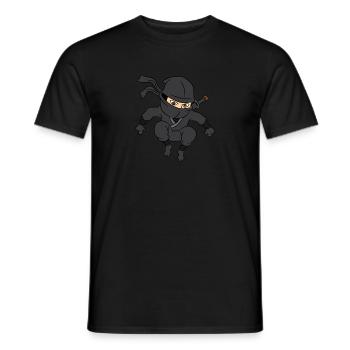 Ninja sabre cadeau garçon costume masque - T-shirt homme - noir - Devant - AI Model Male 178 light (178cm)