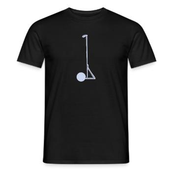 Figure de bâton de yoga cadeau sālamba sarvāṅgāsana - T-shirt homme - noir - Devant - AI Model Male 178 light (178cm)