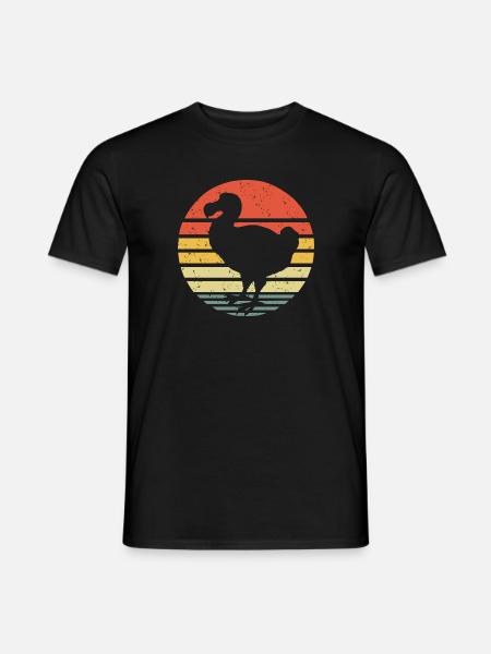 Dodo Vintage - Männer T-Shirt - Schwarz