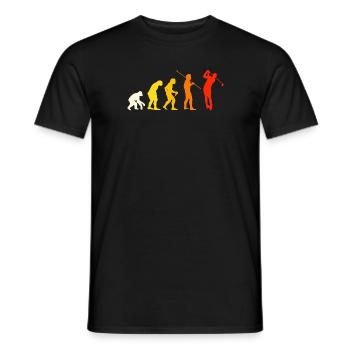 Tolles Golf Evolution Design Geschenk Golfer Golf - Männer T-Shirt - Schwarz - Vorne - AI Model Male 178 light (178cm)