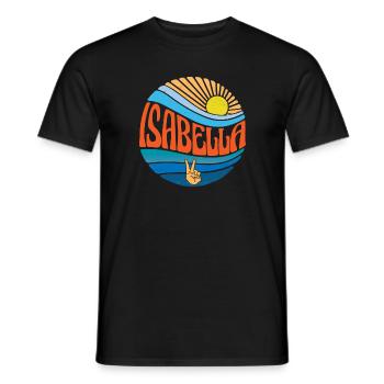 Isabella Shirt Vintage Sunset Isabella Groovy Tie - Men's T-Shirt - black - Front - AI Model Male 178 light (178cm)