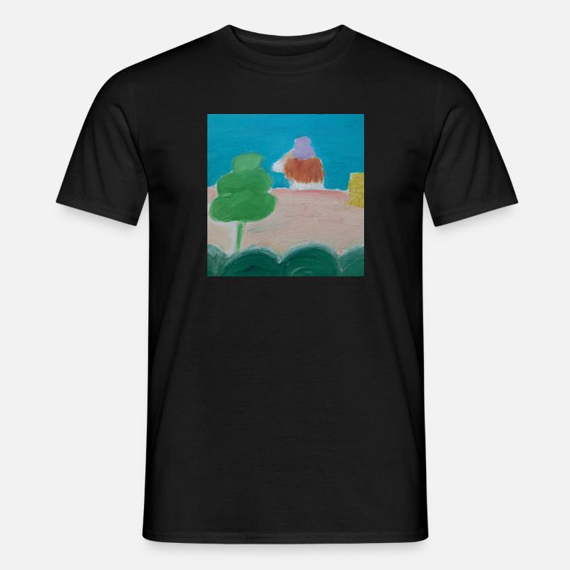 Mädchen am Meer - Männer T-Shirt - Schwarz