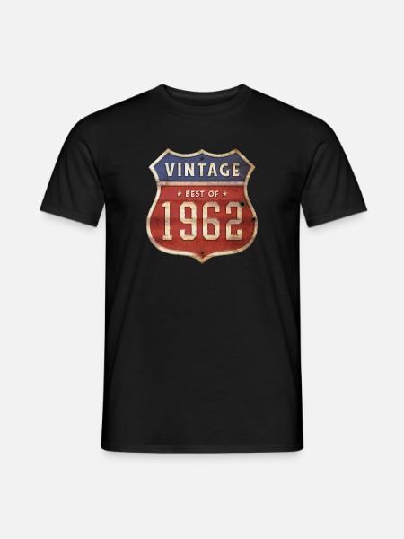 62 Jahre alter Jahrgang 1962 Limitierte Auflage 62. - Männer T-Shirt - Schwarz
