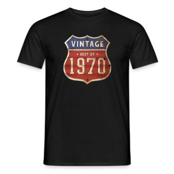 54 Jahre alter Jahrgang 1970 Limitierte Auflage 54. - Männer T-Shirt - Schwarz - Vorne - AI Model Male 178 light (178cm)