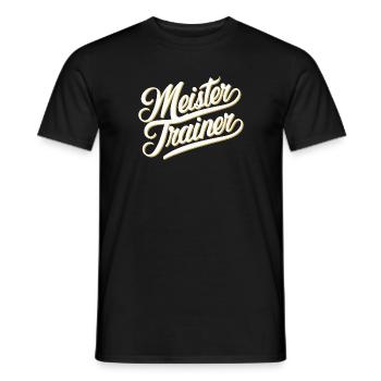 Meistertrainer Danke Coach Lustige Fitness - Männer T-Shirt - Schwarz - Vorne - AI Model Male 178 light (178cm)