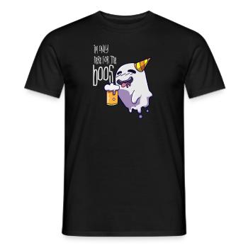 Halloween Boo Gift - Men's T-Shirt - black - Front - AI Model Male 178 light (178cm)