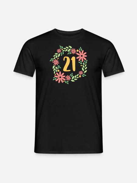 21st Birthday Gift - Men's T-Shirt - black