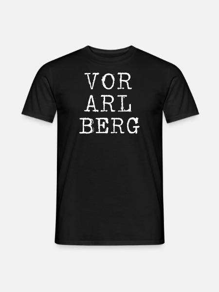 Vorarlberg - Männer T-Shirt - Schwarz