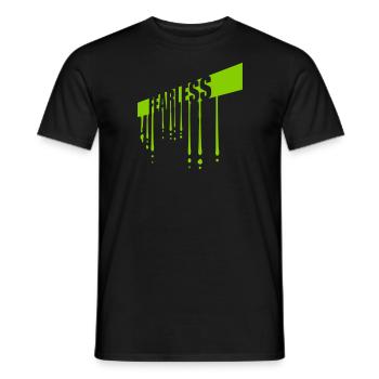 fearless Text Quote Design - Men's T-Shirt - black - Front - AI Model Male 178 light (178cm)