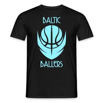 Baltic Ballers Basketball - Men's T-Shirt - black - Front - AI Model Male 178 light (178cm)