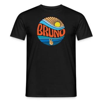 Bruno Chemise Vintage Sunset Bruno Groovy Tie Dye - T-shirt homme - noir - Devant - AI Model Male 178 light (178cm)
