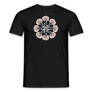 Arbres mandala - T-shirt homme - noir - Devant - AI Model Male 178 light (178cm)