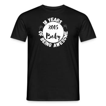 18 Years of Being Awesome - Männer T-Shirt - Schwarz - Vorne - AI Model Male 178 light (178cm)