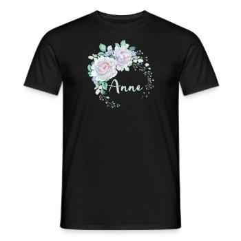 Für Anne - Männer T-Shirt - Schwarz - Vorne - AI Model Male 178 light (178cm)