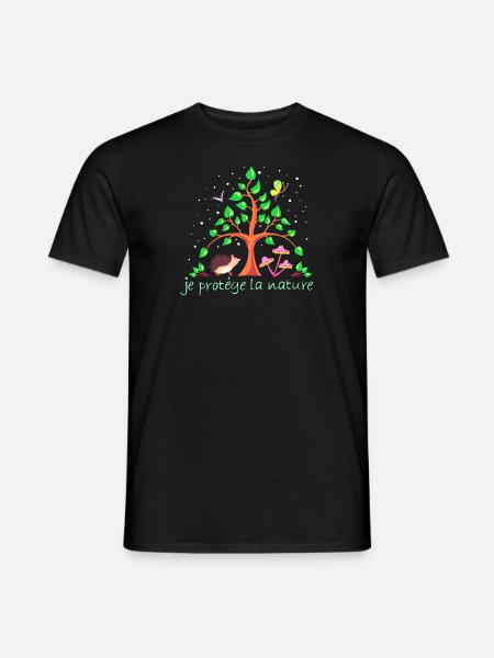 arbre protecteur - T-shirt homme - noir