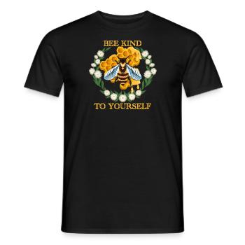Bee Kind to yourself - Männer T-Shirt - Schwarz - Vorne - AI Model Male 178 light (178cm)