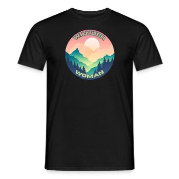 Femme errante - T-shirt homme - noir - Devant - AI Model Male 178 light (178cm)