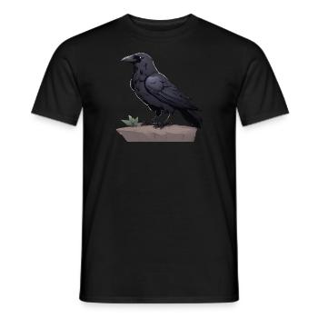 Corbeau - T-shirt homme - noir - Devant - AI Model Male 178 light (178cm)