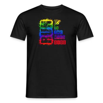 Run Run Exercise Race Strong Man Woman Sprint - Men's T-Shirt - black - Front - AI Model Male 178 light (178cm)