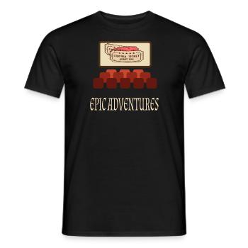 Cinéma Cinéphile Rétro Vintage Classique Cinéma TV - T-shirt homme - noir - Devant - AI Model Male 178 light (178cm)