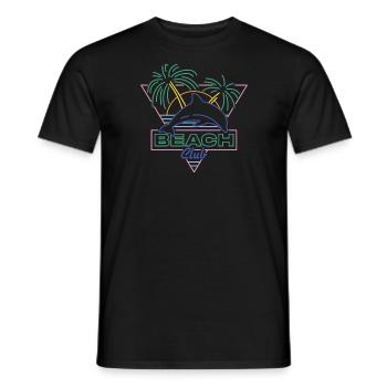 Beach Club - Männer T-Shirt - Schwarz - Vorne - AI Model Male 178 light (178cm)