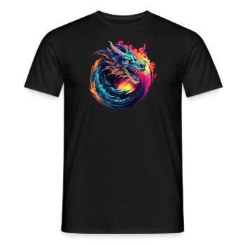 Dragon - T-shirt homme - noir - Devant - AI Model Male 178 light (178cm)