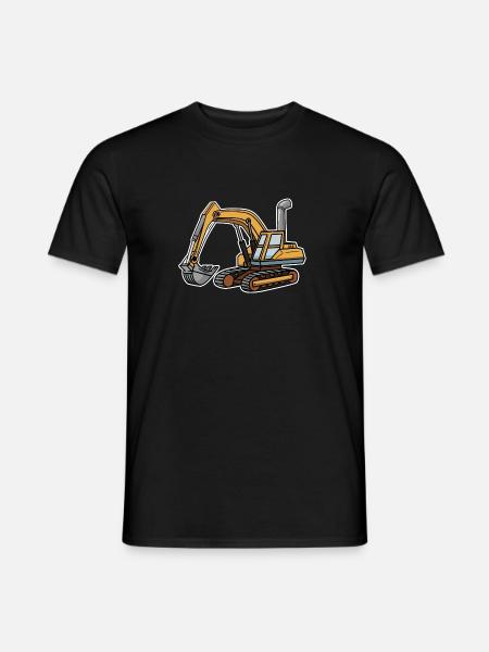 Excavator shirt - Men's T-Shirt - black