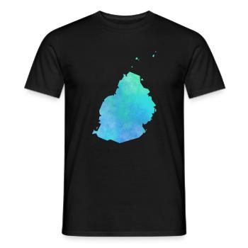 Mauritius - Männer T-Shirt - Schwarz - Vorne - AI Model Male 178 light (178cm)