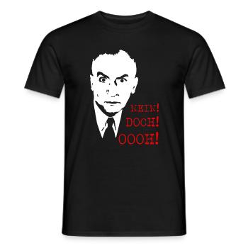Nein Doch Ooh Spruch Motiv - Männer T-Shirt - Schwarz - Vorne - AI Model Male 178 light (178cm)