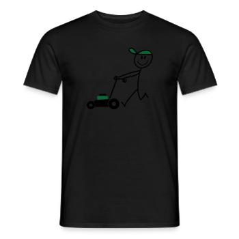 Tondeuses à gazon - T-shirt homme - noir - Devant - AI Model Male 178 light (178cm)