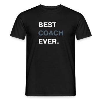 Best coach ever - T-shirt homme - noir - Devant - AI Model Male 178 light (178cm)