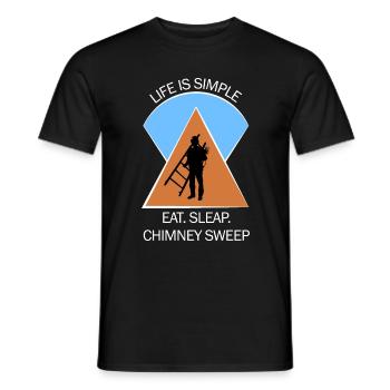 Chimney Sweep Chimney Sweep - Men's T-Shirt - black - Front - AI Model Male 178 light (178cm)
