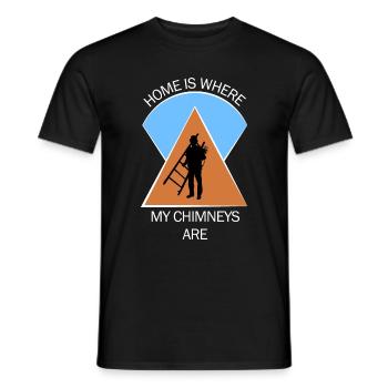Chimney sweep chimney sweep - Men's T-Shirt - black - Front - AI Model Male 178 light (178cm)