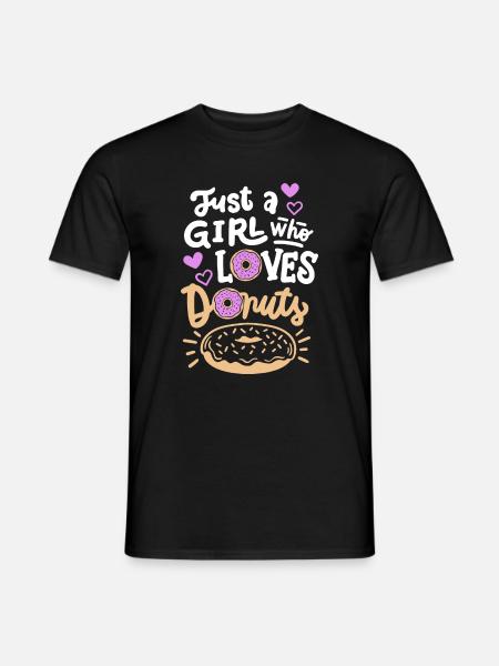 Donut Spruch - Männer T-Shirt - Schwarz