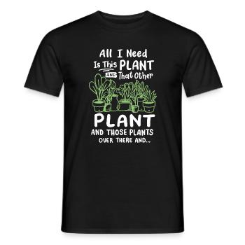 Gartenarbeit Pflanze Gärtner - Männer T-Shirt - Schwarz - Vorne - AI Model Male 178 light (178cm)
