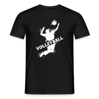 Volleyball explosion spieler beachvolleyball Team - Männer T-Shirt - Schwarz - Vorne - AI Model Male 178 light (178cm)