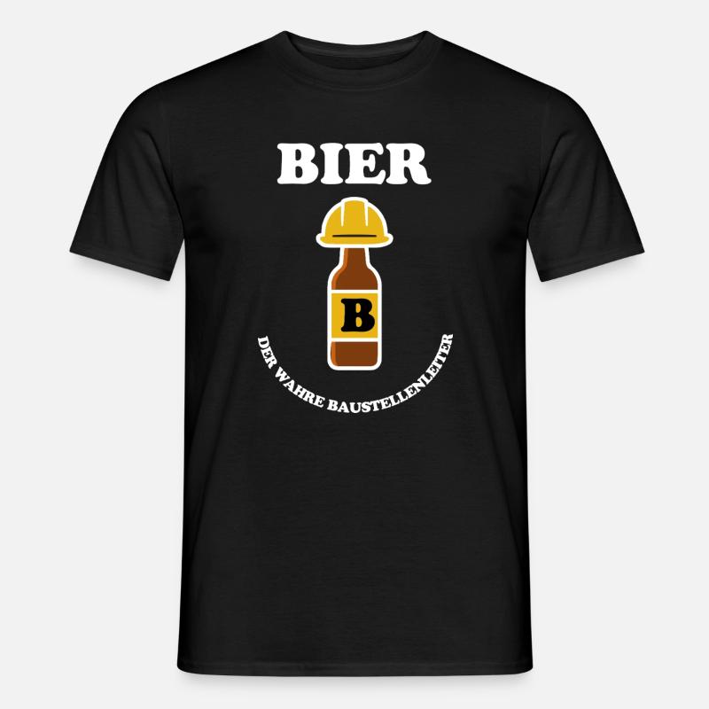BIER - Männer T-Shirt - Schwarz