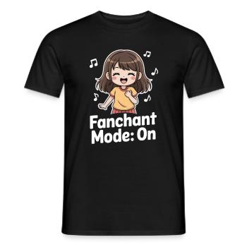 K-Pop Fanchant Korea Music - Men's T-Shirt - black - Front - AI Model Male 178 light (178cm)