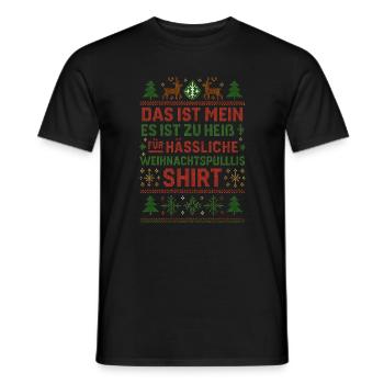 Ugly Christmas Weihnachten - Männer T-Shirt - Schwarz - Vorne - AI Model Male 178 light (178cm)