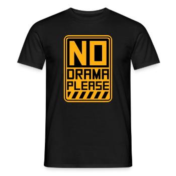No Drama Please Rest Relaxation Relax Chill Fun - Men's T-Shirt - black - Front - AI Model Male 178 light (178cm)