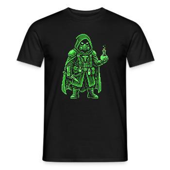 Punk Apotheker Pixel Art Retro Hacker - Männer T-Shirt - Schwarz - Vorne - AI Model Male 178 light (178cm)