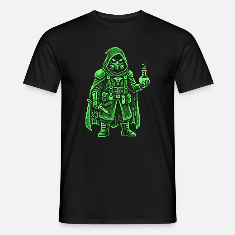 Punk Apotheker Pixel Art Retro Hacker - Männer T-Shirt - Schwarz