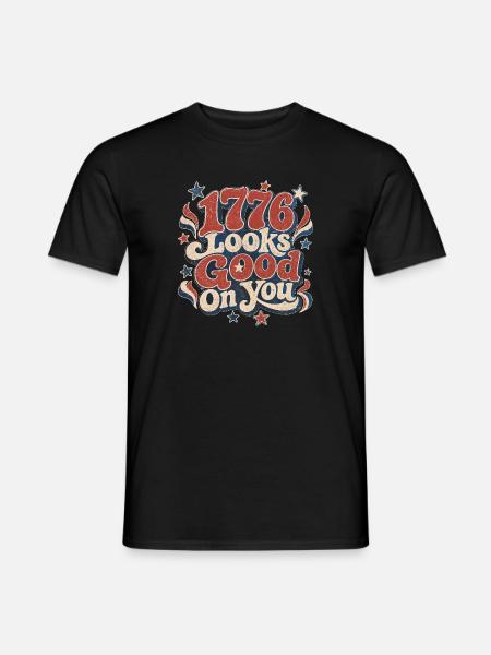 1776 te va bien - T-shirt homme - noir