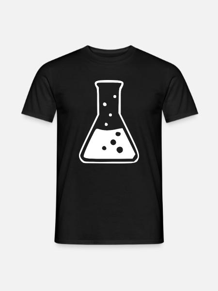 Chemie_Symbol_schwarzweiss_Wissenschaft_science - Men's T-Shirt - black