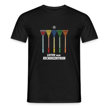 Leiter vom Rechenzentrum Gartenoutfit Gartenarbeit - Männer T-Shirt - Schwarz - Vorne - AI Model Male 178 light (178cm)