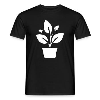 Don du jardinier de jardins de plantes - T-shirt homme - noir - Devant - AI Model Male 178 light (178cm)